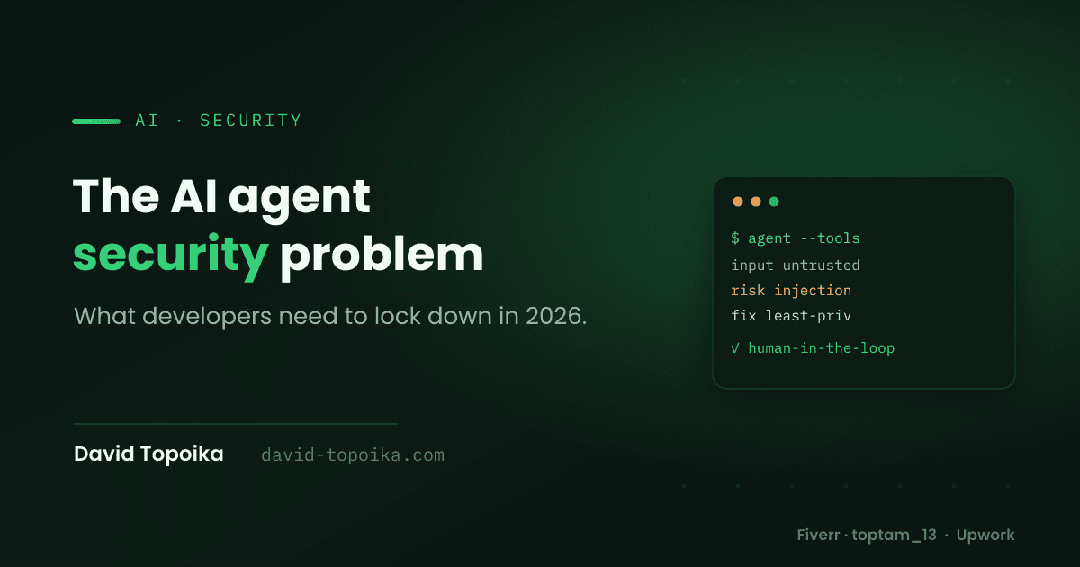 The AI Agent Security Problem