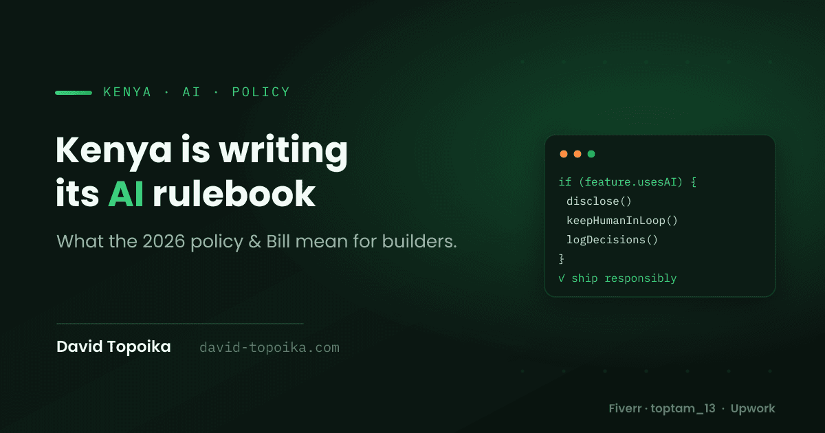 Kenya Is Writing Its AI Rulebook